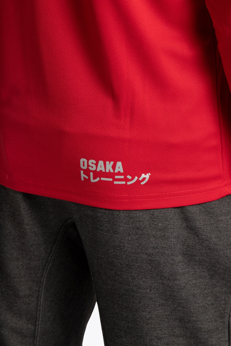 Osaka Hommes <tc>Training</tc> T-shirt à manches longues | Rouge