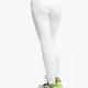 Model wearing the Osaka Kids Baselayer Tights in White. Back view