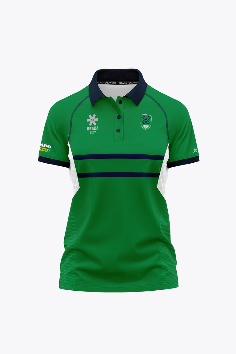 BHV Push Women Polo Jersey - Green / White