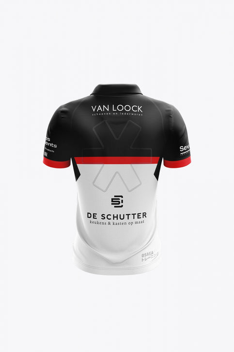 Blackbirds Kids Polo Jersey - Retro Jersey | Black-Red-White