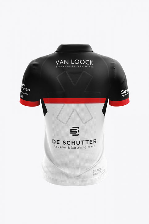 Blackbirds Men Polo Jersey - Retro Jersey | Black-Red-White