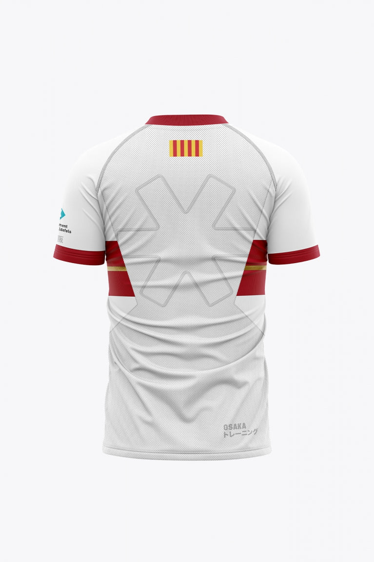 Castelldefels Men Jersey in White. Back view