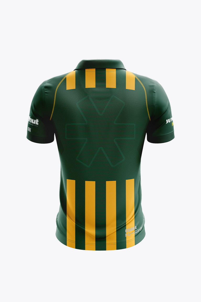 HDM Men Polo Jersey - Green / Yellow