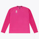 Osaka Keeper Tee Long Sleeve in Fluo Pink. Front view