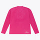 Osaka Keeper Tee Long Sleeve in Fluo Pink. Back view