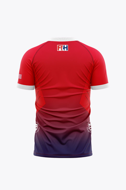 Camiseta de hockey sobre césped de EE. UU. para hombre | Rojo