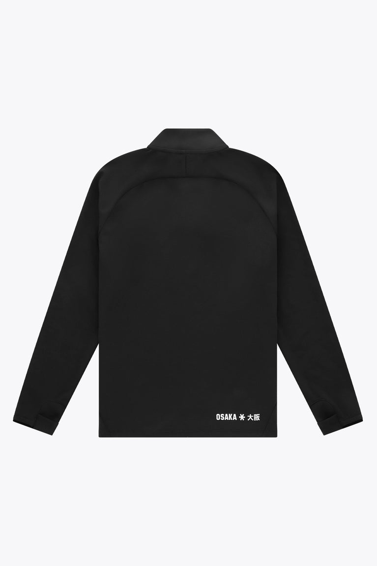 Osaka Sweater met halve rits | Zwart