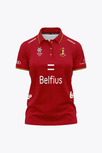 ARBH – KBHB-Kollektion: Damen Osaka Official Belgium Women Polo Jersey | Red - Sports Uniforms Training