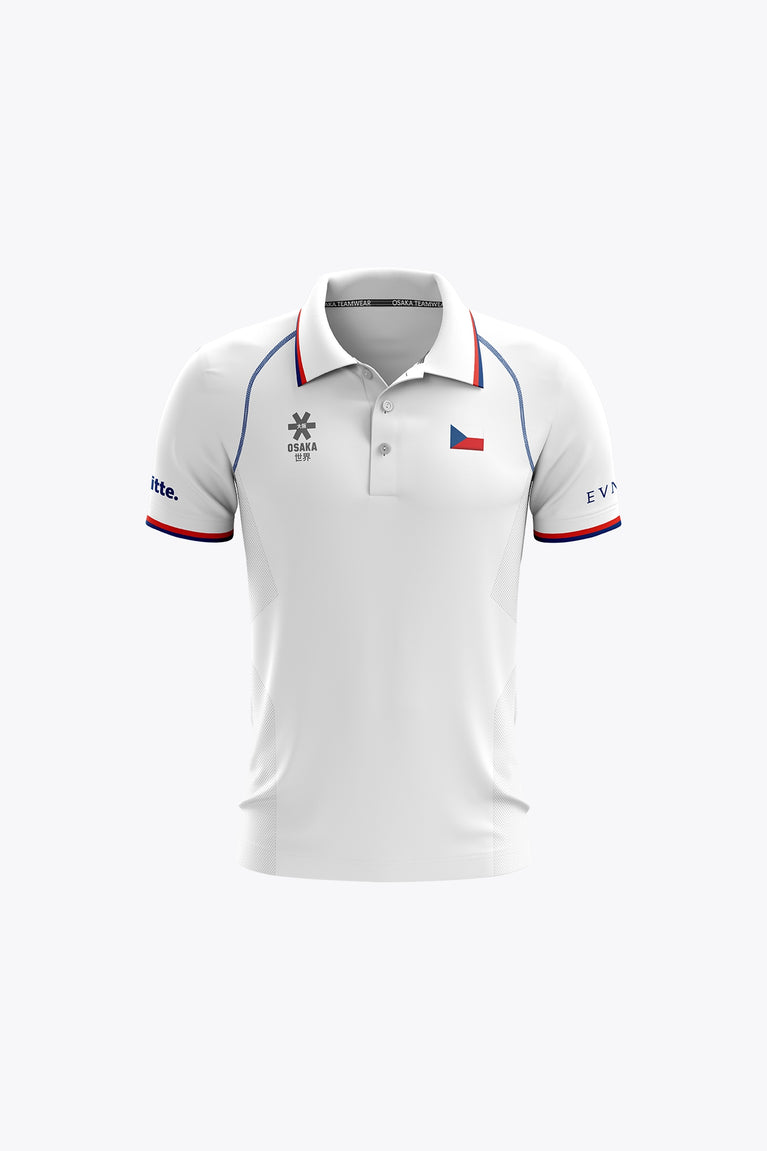 Official Czech Republic Kids Polo Jersey | White