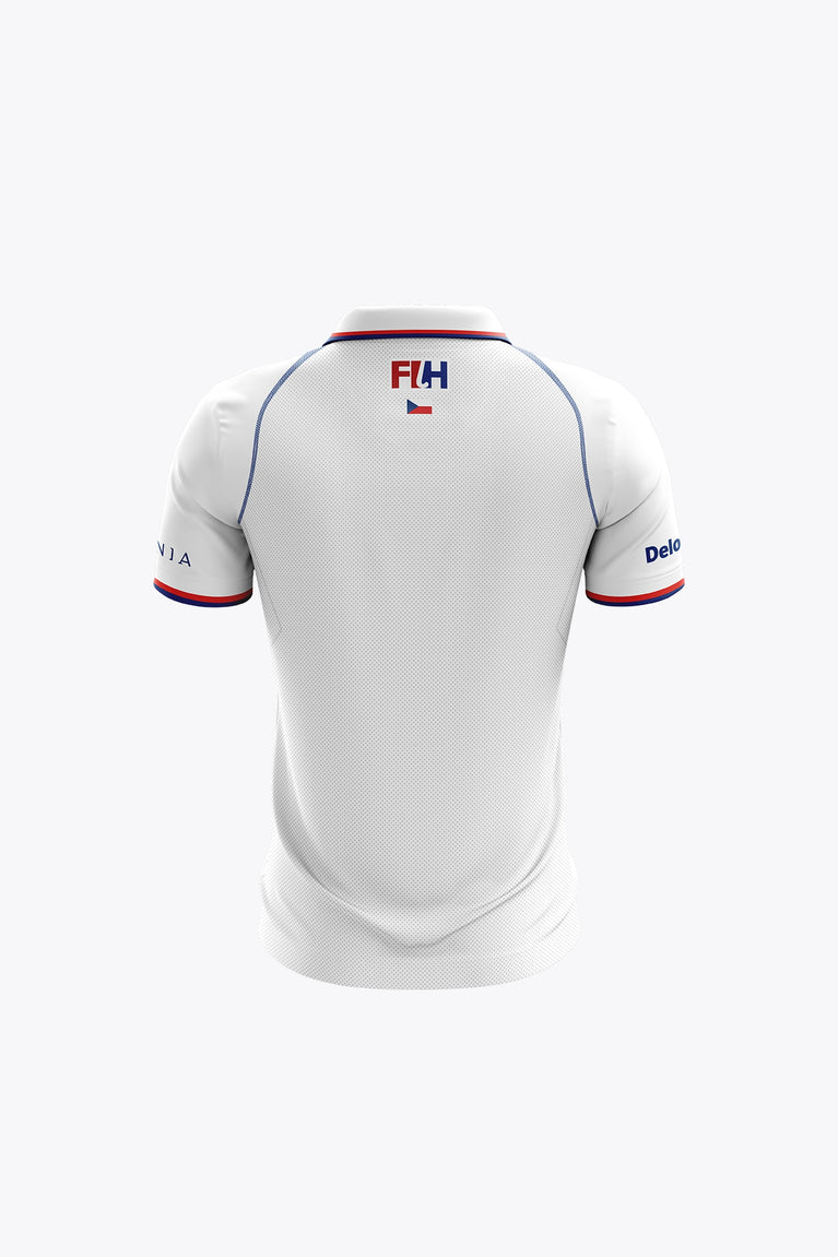 Official Czech Republic Kids Polo Jersey | White