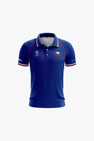<tc>Tschechische Republik Club Kollektion: Kinder</tc> Osaka Official Czech Republic Kids Polo Jersey | Royal Blue - Sports Uniforms Training