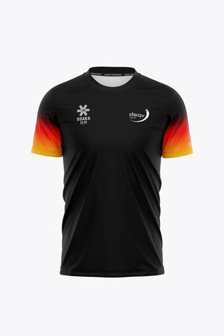 <tc>Deutscher Squash Verband: Herren</tc> Osaka Official Germany Men Mesh Tee | Black - Sports Uniforms Training