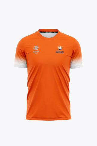 <tc>Niederlande Squash Bond: Herren</tc> Osaka Official The Netherlands Men Mesh Tee | Orange - Sports Uniforms Training