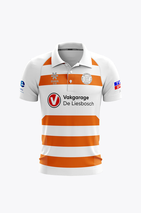 MHCN Women Polo Jersey - White-Orange