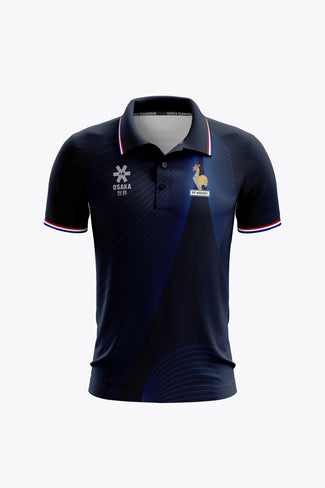 FFH Collection Osaka Official France Men Polo Jersey | Navy - Sports Uniforms Training