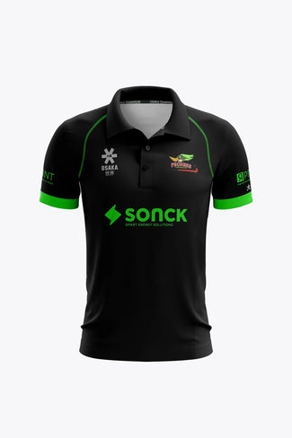 <tc>Arlon</tc> Hockeyclub HC Hannut HC Hannut Men Polo Jersey - Black - Sports Uniforms Training Range