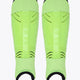 Osaka hockey shin guard in wild lime with black bottom and ankle strap