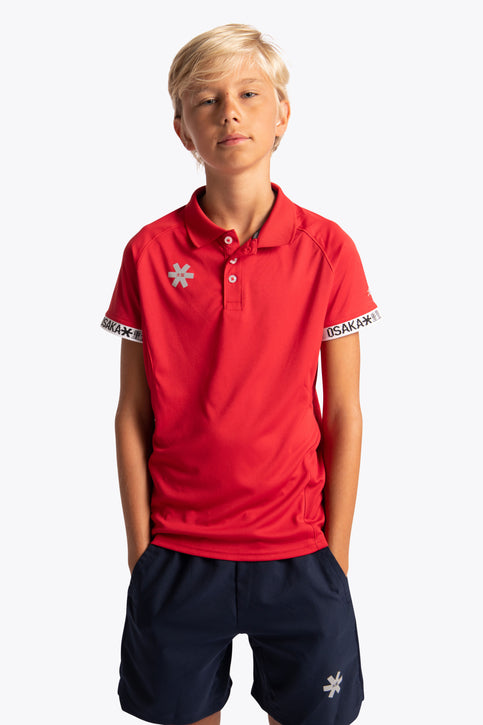 Osaka Kids Polo Jersey - Red
