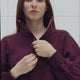 Osaka Women Cropped Half Zip Sweater | Cherry Lacquer