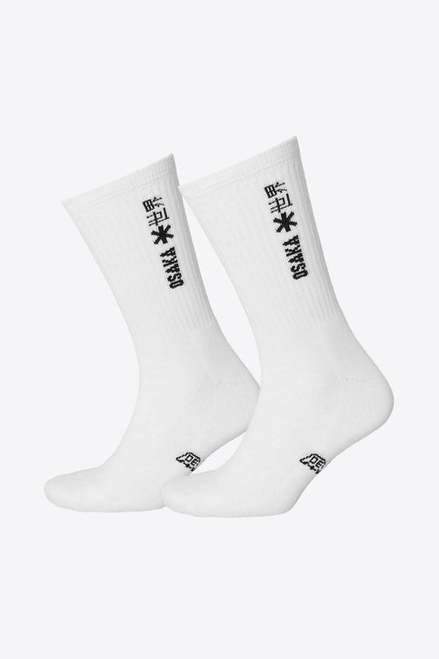 Osaka Duo Pack Sports Socks - White