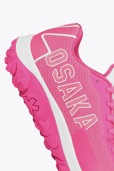 Orchid Pink Osaka KAI Mk1 for playing hard, training or recovery sessions, this all in a Lightweight design suited for water and sand pitches. Side view