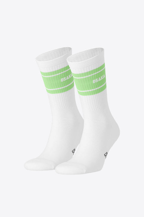 Photo of 45 degree angle, cream-jade socks that has ultrafresh antimicrobial protection to keep socks fresh