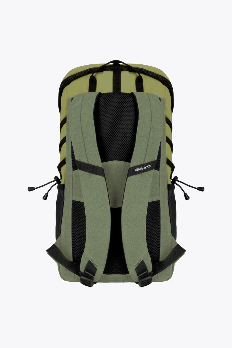 Green Olive Pro Tour Padel Bag Ergonomic and ultrasoft straps. Back view