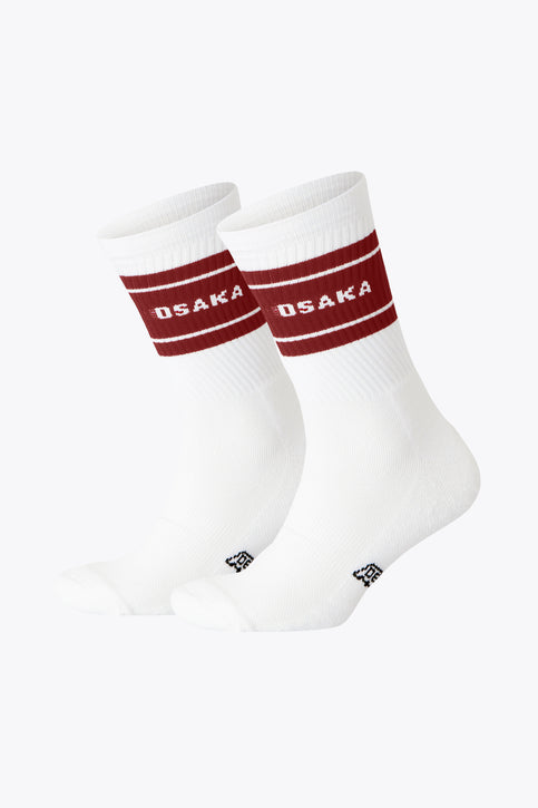 Osaka Colourway Socks Duo Pack - Merlot Maroon