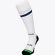 Indiana Field Hockey Socks in white with Osaka logo in green. Front view
