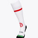 ETV Field Hockey Socks in white with Osaka logo in green. Front view