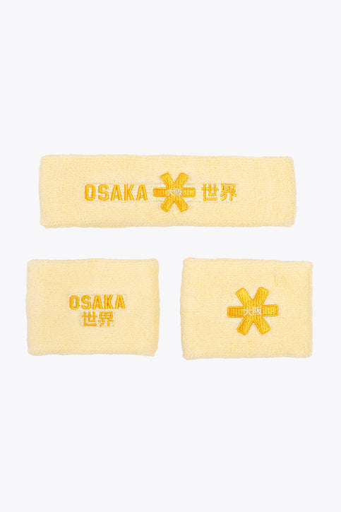Faded Yellow Sweatband for warm summer days
