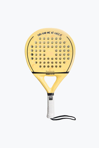 Osaka x Kaart blanche Padel racket cheese. Front view