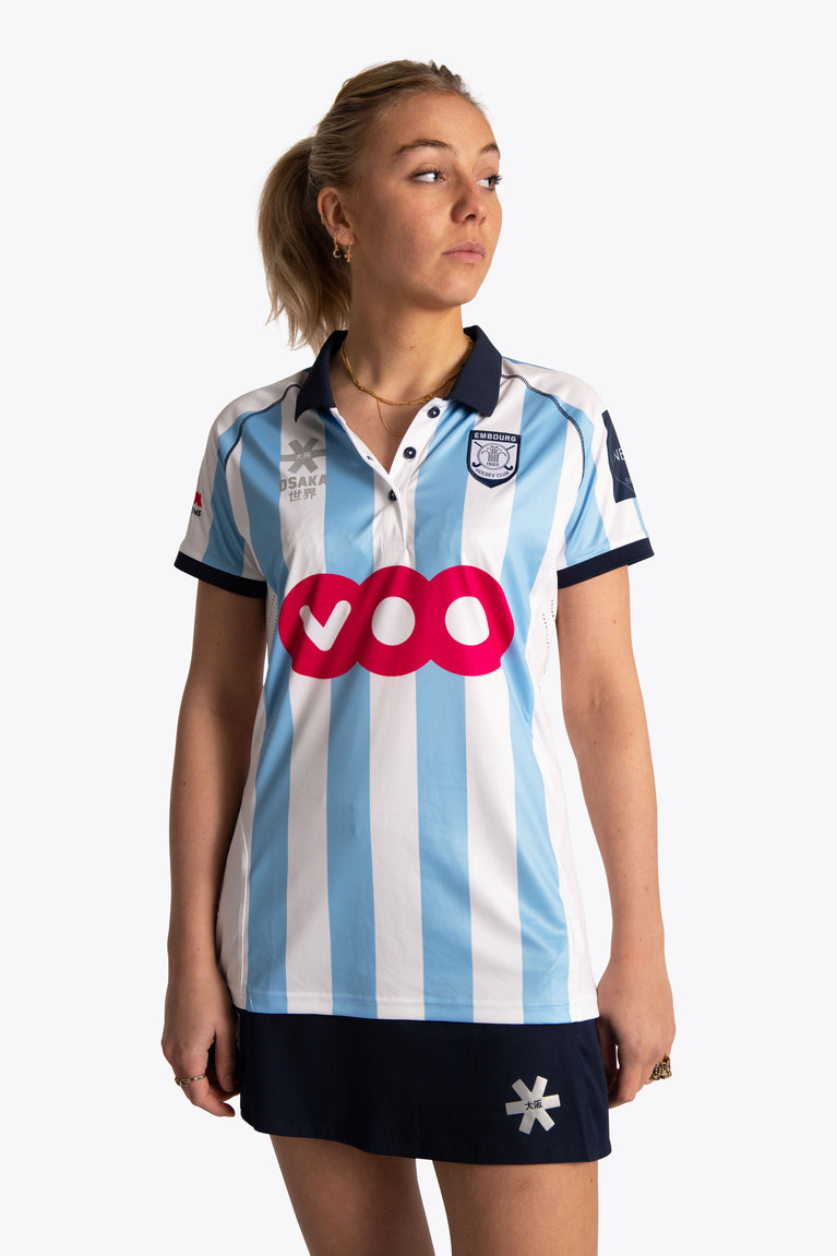 Embourg Women Polo Jersey - Blue / White