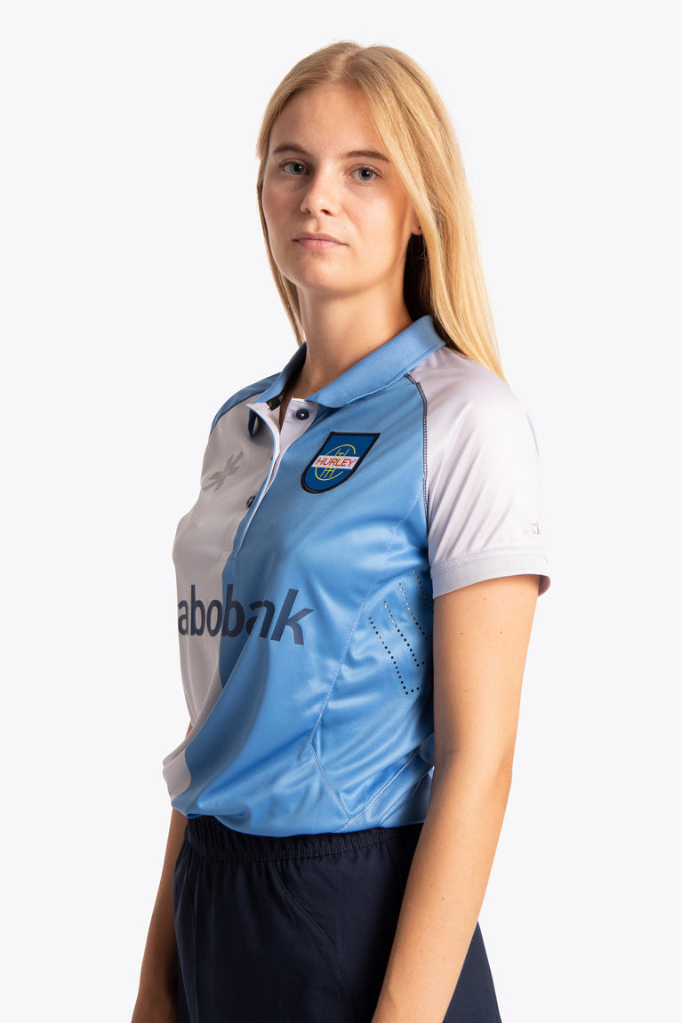 Hurley Women Polo Jersey - Sky Blue / Grey