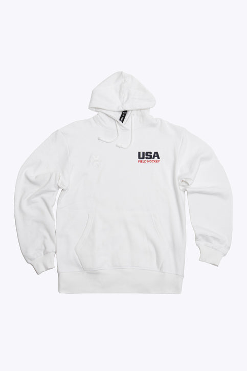 USA Field Hockey Unisex Hoodie - White